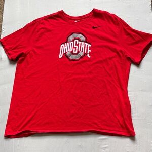 Nike Red Ohio State Short Sleeve Tee